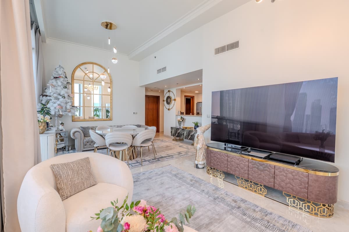 2 Bedroom Furnished Apartment with Full Burj Khalifa View | Burj Vista