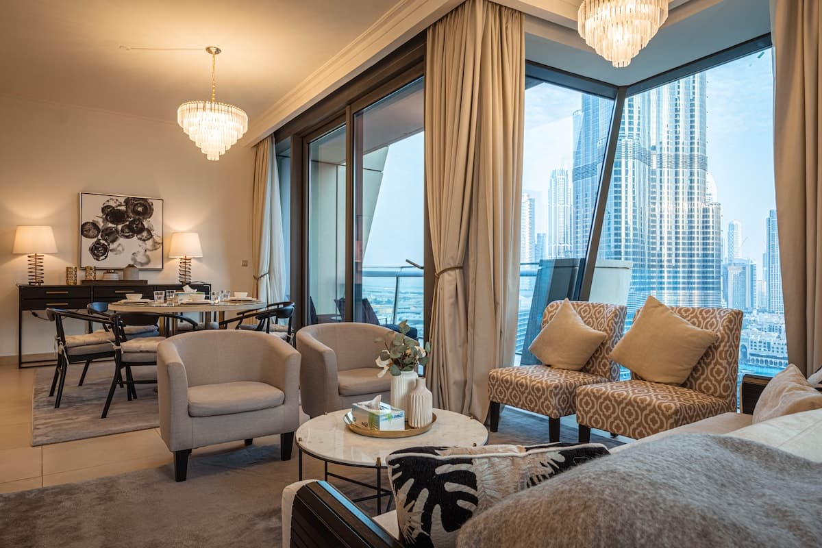 3 Bedroom Furnished Apartment with Burj Khalifa & Fountain View | Burj Vista — photo 3