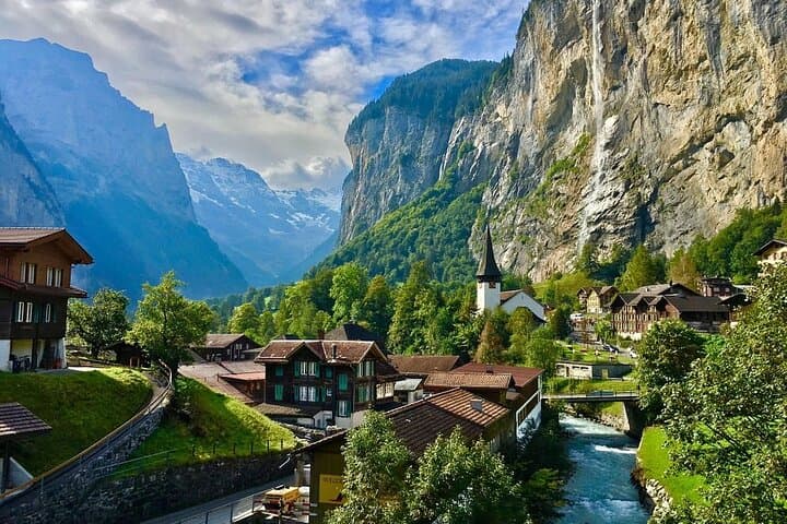 From Basel: Swiss Alps, Lauterbrunnen, Beatus Caves Small Group, Basel