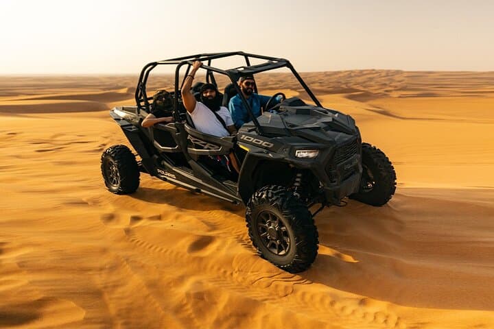 Dune buggy adventure with sandboarding and camel ride in Dubai — Adventure things to do in Dubai