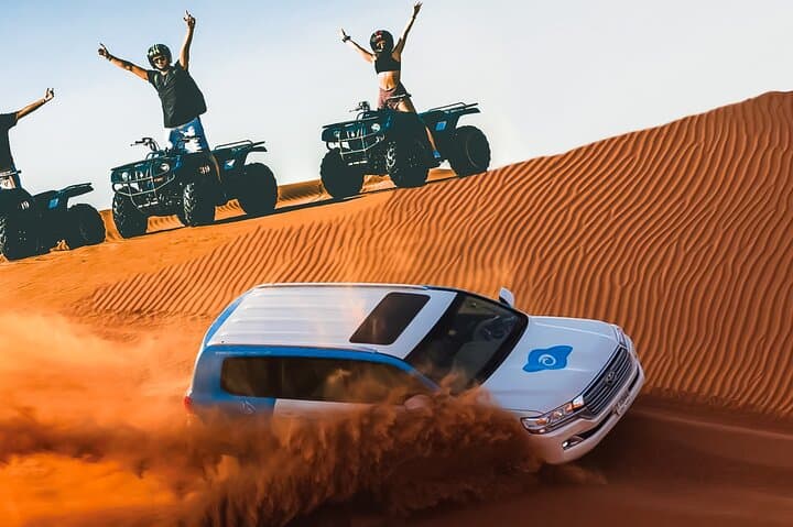 Half-day desert safari in Dubai with camels and quad biking — Adventure things to do in Dubai