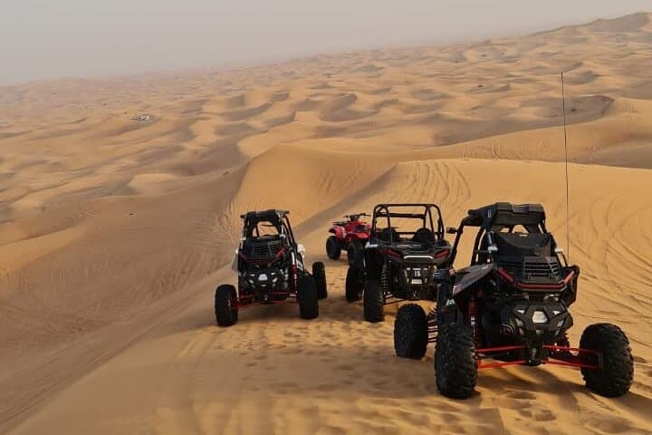 Morning dune buggy safari in Dubai with sandboarding and camel ride — Nature & wildlife things to do in Dubai