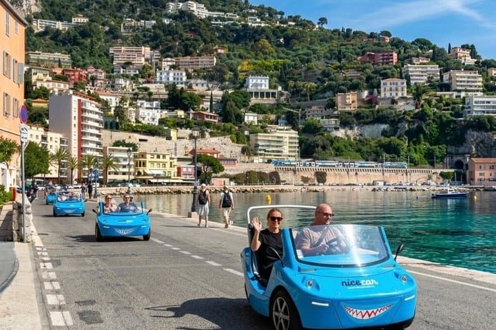 Nice: Panoramic Guided Tour in an Open-Top Electric Car, Nice