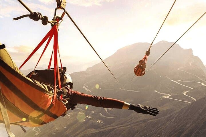 Jebel Jais Zipline adventure from Dubai — Adventure things to do in Ras Al Khaimah