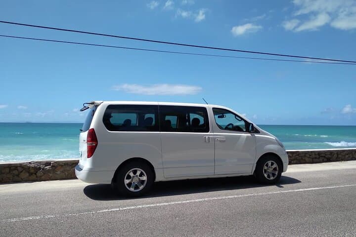 Private airport transfer from Seychelles International Airport to Mahé, Victoria