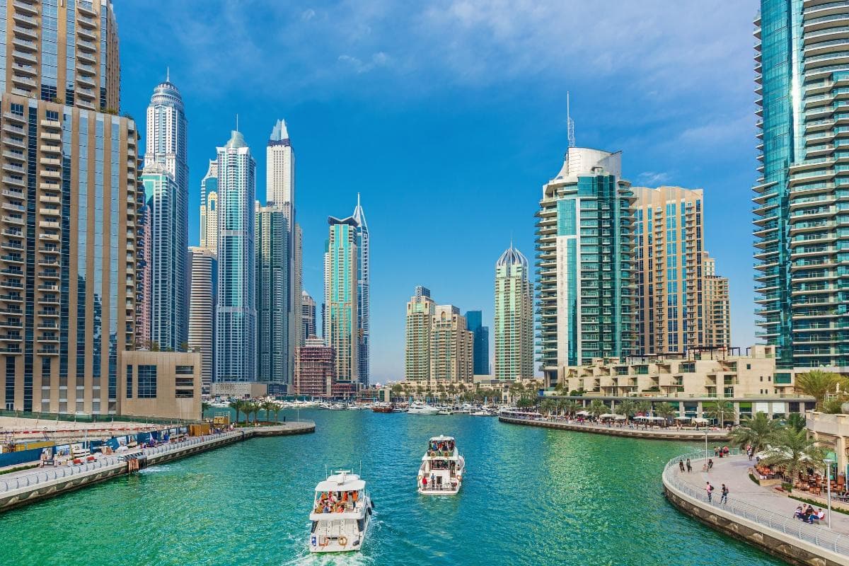 Dubai Marina — places to visit in Dubai
